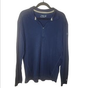 Smartwool Navy Quarter-Zip Top